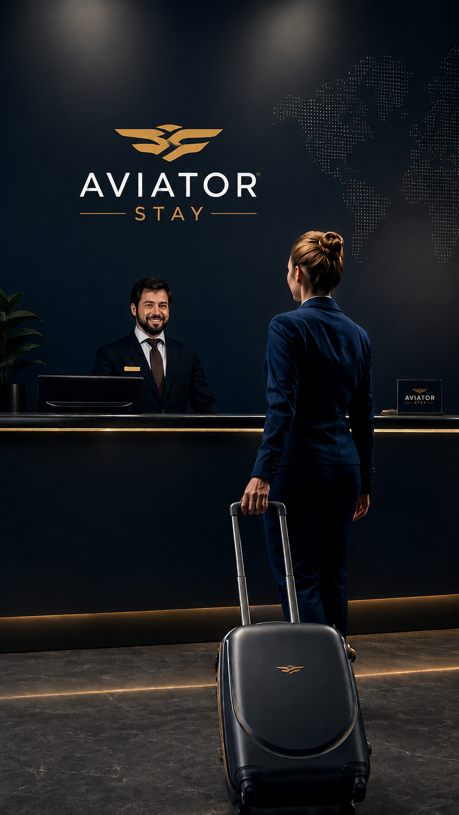 AviatorStay reception desk